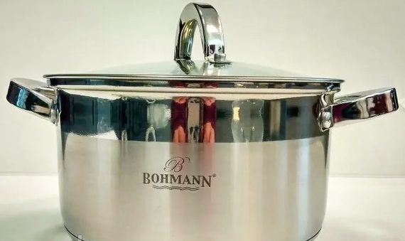 Набір каструль з кришками Bohmann BH-0716 набір кухонний 8 предметів посуд для кухні | Зображення 4