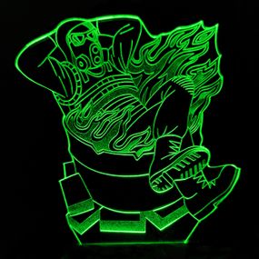 Акриловий світильник-нічник Сталкер зелений tty-n001095