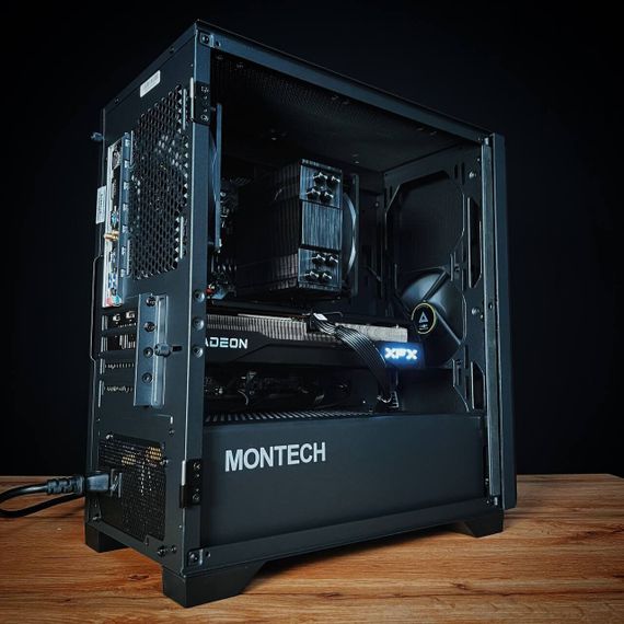 Збірка на замовлення: ігровий ПК Montech Air 100 Lite Tower / AMD Ryzen 5 7500F (6 (12) ядер по 3,7 - 5,0 ГГц) / 32 ГБ DDR5 / 1000 ГБ SSD M.2 / AMD Radeon RX 9060 XT, 16 ГБ GDDR6, 128-біт / 650 Вт | Зображення 5