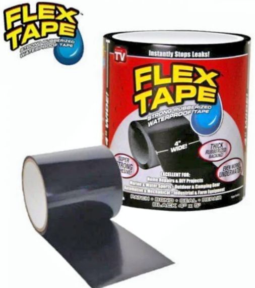 Стрічка Flex скотч Flex Tape 10 х 150 см клейка міцна водонепроникна ізоляційна | Зображення 2