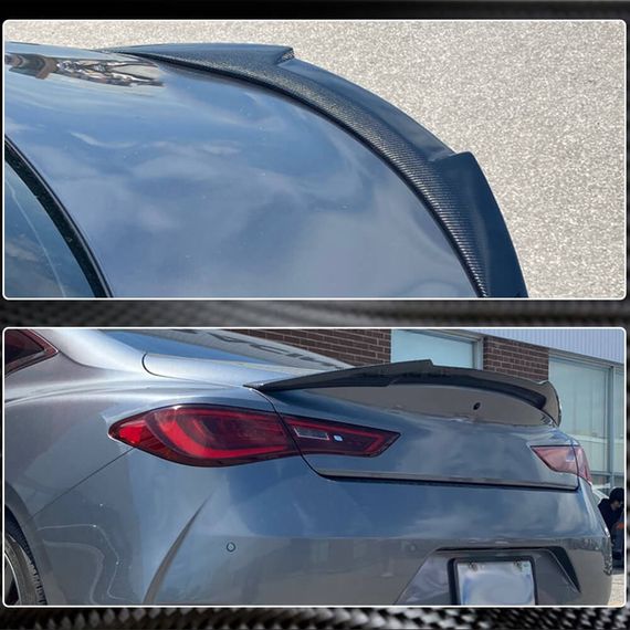 Спойлер V1 (для Q60 2016-2022, Карбон) для Infiniti Q50/Q60 | Зображення 4