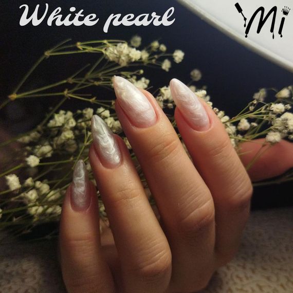 Перлинний гель для нарощення Mi White Pearl 5мл | Зображення 1