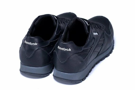 шкіряні кросівки Reebok чорні | Зображення 3