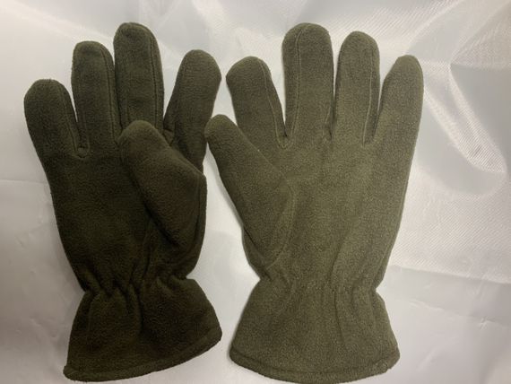 Тактичні зимові рукавички на флісі Хакі  меху  12 1/2 розм.