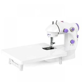 Мини швейная машинка 4 в 1 с педалью и адаптером Mini Sewing Machine FHSM 202 с доской GC-34