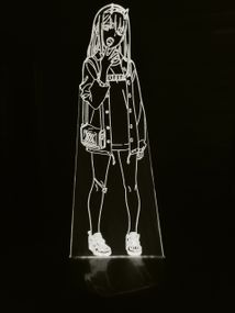 Акриловий світильник-нічник Зеро Ту 3 білий tty-n000825