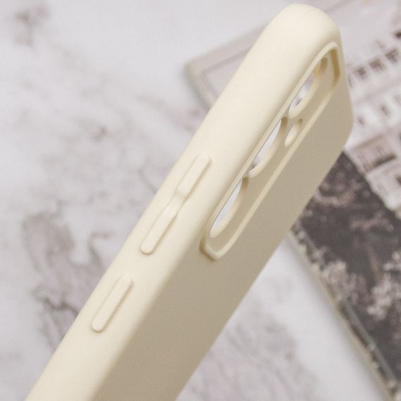 Чехол Silicone Cover Lakshmi Full Camera (A) для Samsung Galaxy S24+ Песочный / Sand | Зображення 5
