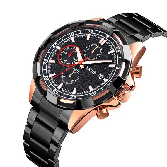 Чоловічий годинник Skmei 9192RGBK Rose Gold-Black | Зображення 1