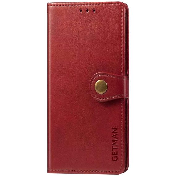 Шкіряний чохол-книжка GETMAN Gallant (PU) для Xiaomi Redmi 5 Plus/Redmi Note 5 (Single Camera) Штучна шкіра, Слот для візитки, Червоний