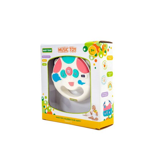 Детская музыкальная игрушка "Бубен" 8627-1 световые и звуковые эффекты | Зображення 2