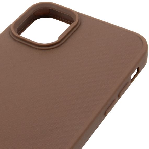 TPU чехол Carbon Protective with Magsafe для Apple iPhone 12 Pro Max (6.7") Coffee | Зображення 3