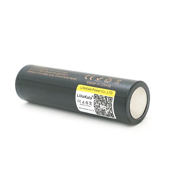 Акумулятор 18650 Li-Ion LiitoKala Lii-22A, 2200mah (2100-2300mah), 3.7V (2.75-4.2V), Black, PVC BOX Q2,  цена за 1 шт | Зображення 2