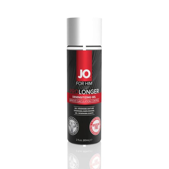 Пролонгер гель JO Prolonger Gel (60 мл) с маслом перечной мяты, гвоздичного перца и пачулей Sex Aura