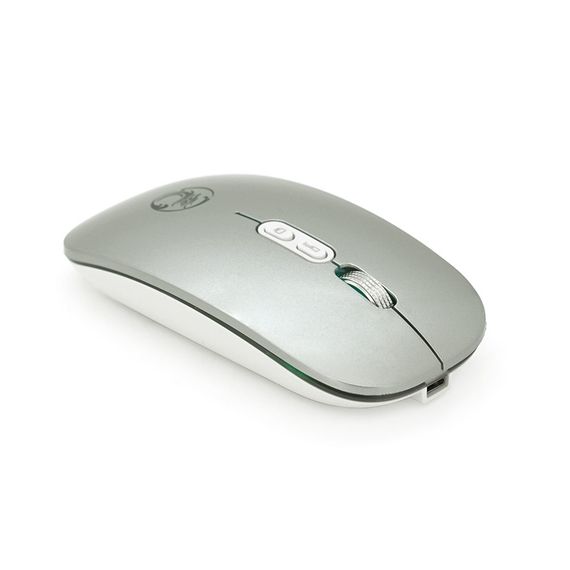 Миша бездротова iMICE E-1400.5 кнопок, 800/1200/1600 DPI, 2.4Ghz 10м, Silver