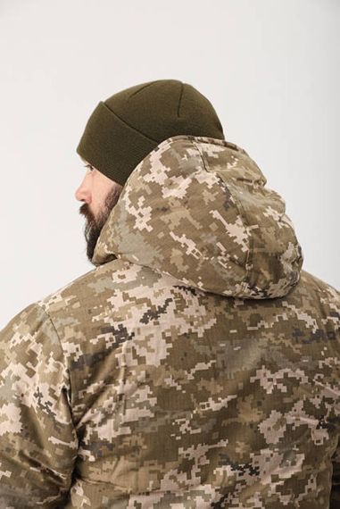 Бушлат зимовий Ріп-Стоп, підкладка: фліс, наповнювач: синтепон Піксель ММ14 | Зображення 7
