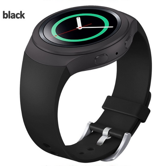 Силиконовый ремешок Primo для часов Samsung Gear S2 Sports SM-R720 / SM-R730 Black