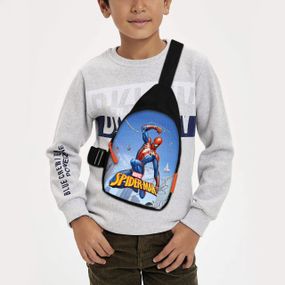 Сумка через плече дитяча Людина-павук 29х17 см сумка слінг для хлопчика (02261)