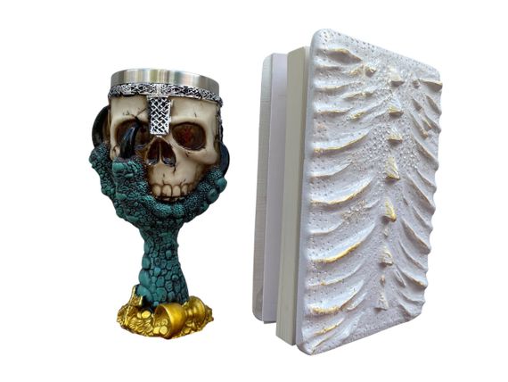 Подарунковий набір Келих 3D Лапа Дракона та Блокнот 3D «Око Крижаного Хранителя» | Зображення 1