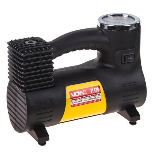 Компресор автомобільний "VOIN" VL-430 150psi/14A/40л/прикур./перехідник на клеми | Зображення 5