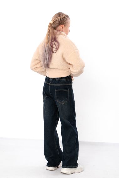 Зимові джинси-труби для дівчинки підліткові на флісі Носи своє 158 Темно-синій (p-18245-215815) | Зображення 2