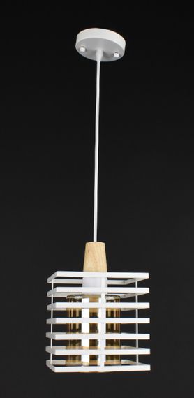 Люстра підвісна LOFT на 1 лампочку 27788 Білий 30-100х16х16 см.