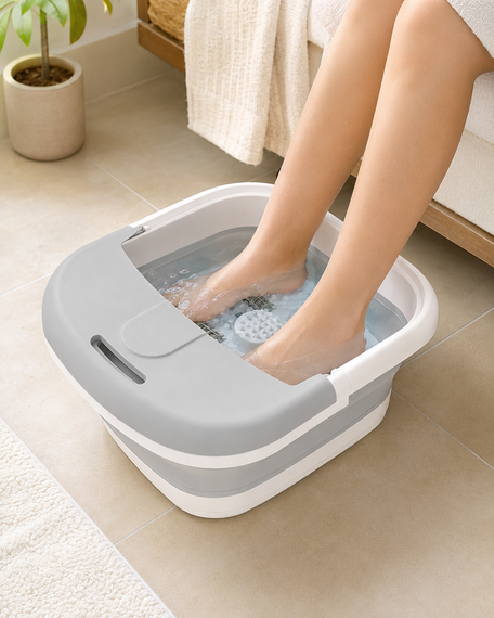 Складная гидромассажная ванна для ног Folding Foot Bath / Складная ванна для ног / Ванночка массажер с ИК подогревом | Зображення 2