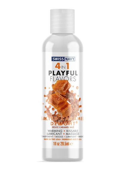 Універсальний лубрикант 4 в 1 Lubricant with Salted Caramel Delight Flavor1 fl oz / 30 ml Sex Aura