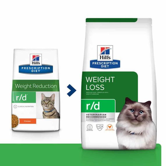 Hill’s Prescription Diet r/d Сухий корм для котів для зниження ваги, з куркою, 3 кг | Зображення 2