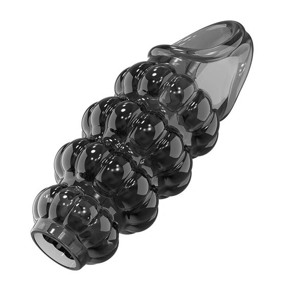 Насадка-экстендер MELEON Dominate Beads PS-16 для пениса с текстурированной поверхностью Sex Aura | Зображення 7
