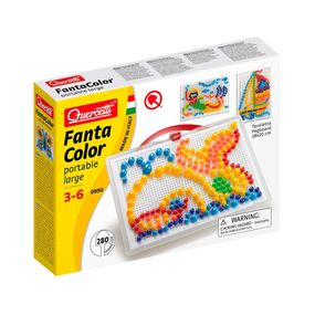 Развивающий набор мозаики Quercetti 0950-Q, доска 28х20 см 280 штук