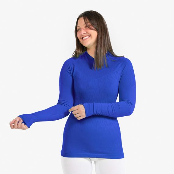 Термофутболка з довгими рукавами Keepdry для дорослих синя - S. | Зображення 1