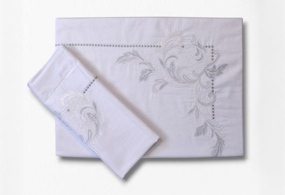 Комплект постільної білизни Issimo  Embroidered Satin 200х220 см Voyant Classic | Зображення 5