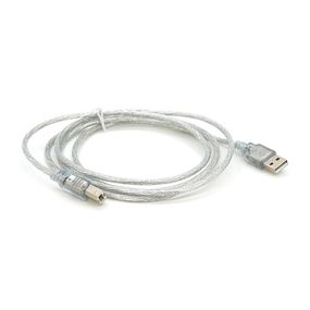 Кабель USB 2.0 AM/BM, 1.8m, прозорий
