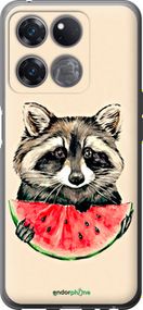 Чохол на OnePlus Ace Racing Єнотик з кавуном "4605u-2955-2448"
