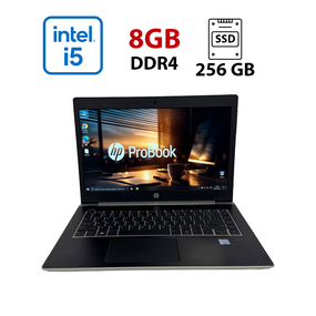 Ультрабук Б-клас HP ProBook 440 G5 / 14" (1920x1080) IPS / Intel Core i5-8250U (4 (8) ядра по 1.6 - 3.4 GHz) / 8 GB DDR4 / 256 GB SSD / Intel HD Graphics 620 / WebCam / HDMI б/в