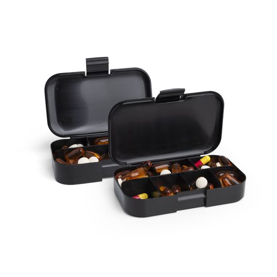 Таблетниця Smartshake Pillbox Organiser 2-pack Black | Зображення 4