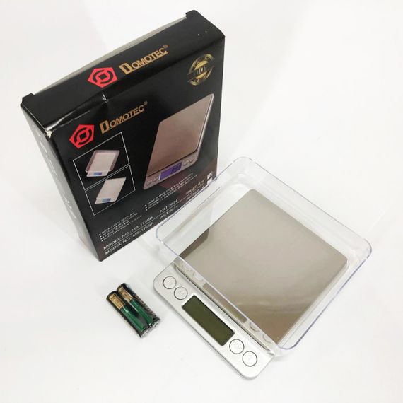 Ваги для ювелірки Domotec MS-1729B 500 г, Кишенькові ваги на батарейках Високоточні CK-93 | Зображення 2