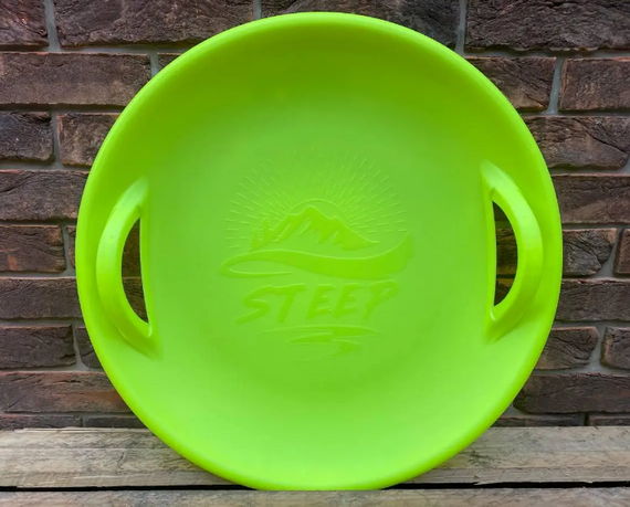 Санки-ледянка (круглі)  "Steep",  колір  салатовий