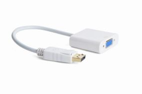Адаптер-перехідник DisplayPort на VGA Cablexpert A-DPM-VGAF-02-W