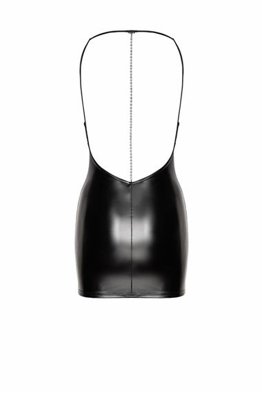 Платье Noir Handmade F307 Mirage, S, black, мини, под латекс, открытая спина, декор из стразов sexstyle | Зображення 4