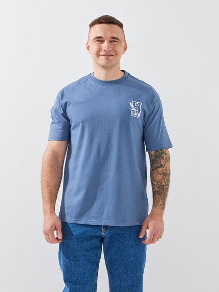Футболка з принтом чоловіча GENUA G01222-0024 L Синій shop (2000999392054)
