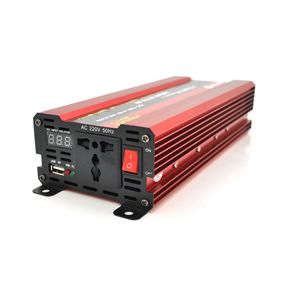 Инвертор напряжения NV-20001200Вт+LCD, 12/220V, approximated, клемм, Box