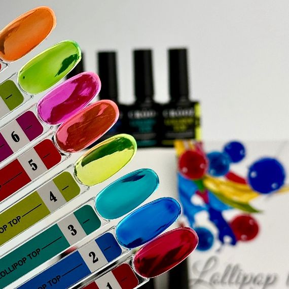 Витражный топ Crooz Lolipop Top №2 (глибокий електричний синій) 8мл | Зображення 5