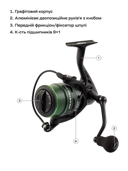 Котушка Brain Phantom Match/Bolo 4000 9 1BB | Зображення 5