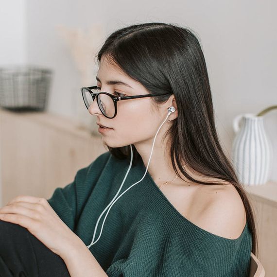 Наушники Borofone BM62 Prosperity universal (3.5mm/1.2m) Moonlight silver | Зображення 2