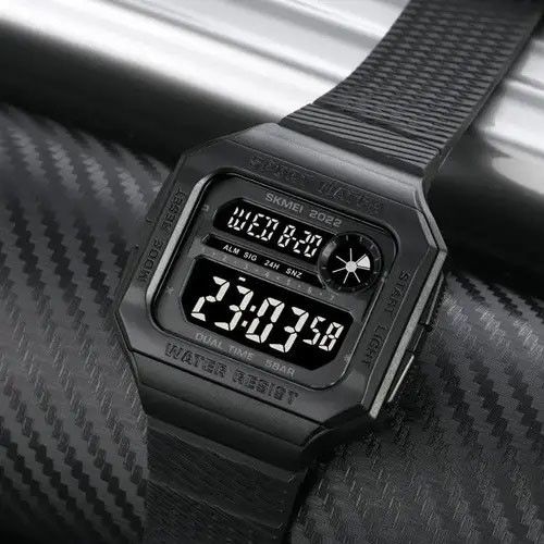 Рибальські годинники SKMEI 2022BKBK, Стильні тактичні годинники для чоловіків для подорожей ZR-37 | Зображення 4