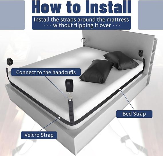 БДСМ набор LOCKINK YEAHWOW Bed Restraint set sexstyle | Зображення 4