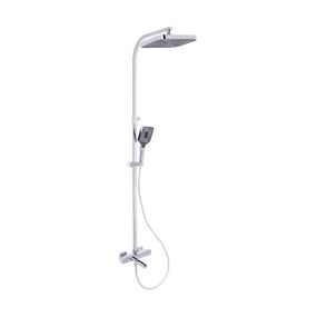 Душова система універсальна Qtap Sloup термостатична на три споживача (з виливом) QTSLO51103OC48217 Chrome