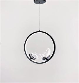 Люстра світлодіодна підвісна LED світильник для квартири на стелю лед 26507 Чорний 35-200х25х10 см.