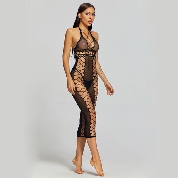 Пеньюар-Сітка Babydoll 42 Чорний w455 | Зображення 2